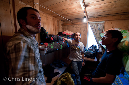 One of the barge bedrooms