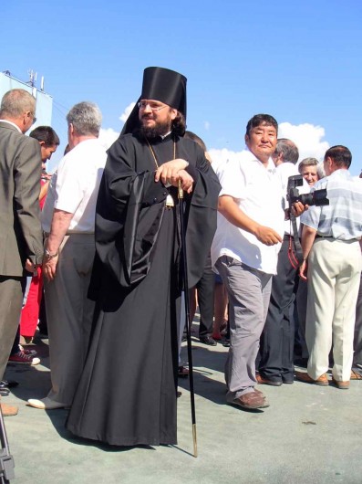 One of the Russian Orthodox priests at the opening ceremony.