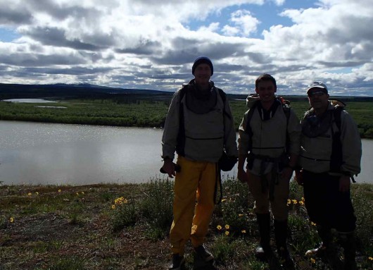 Mike, Miles, and Mark model our marvelous bug shirts