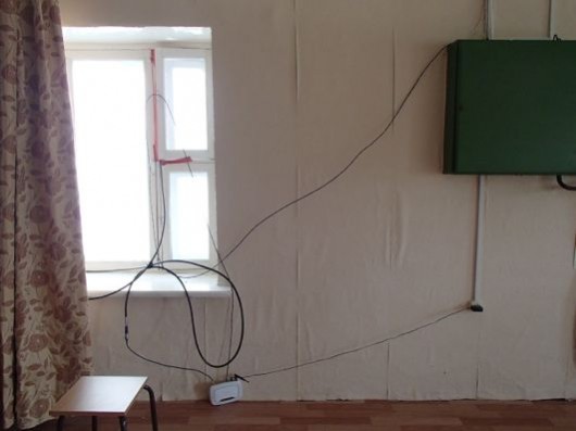 Several Polaris Project members collaborated on this wireless internet set-up.  