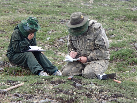 Valentine and Varvara made detailed descriptions of each sample.