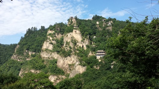 The view at the top of Kong Tong Mountain on an uncharacteristically clear day.