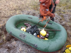 Preparing the boat