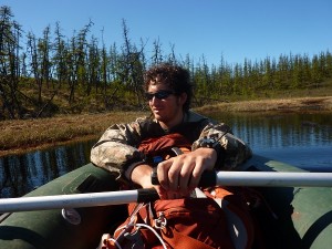 Rowing around Windy lake 