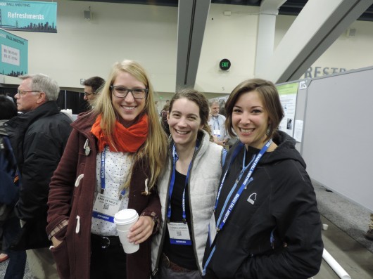 Erin Seybold (2009-10 Polaris Alum; Duke University), Ludda Ludwig (2011-13; University of Alaska Fairbanks), and Laurel Lynch (2011; Colorado State University).