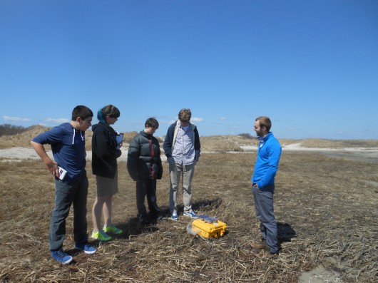 Using the LiCor CO2 analyzer at a nearby coastal marsh