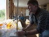 Professor Bill Sobczak runs an experiment in the wet lab.