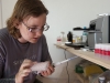Claire Griffin runs samples in the Orbita lab.