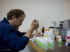 Professor John Schade runs samples in Orbita.