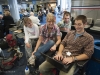First leg: the 2009 students meet up in the Dulles airport.