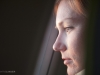 Karen Frey takes in an arctic sunrise on the flight from Moscow to Yakutsk.