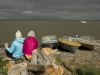 Waiting for the storm to clear, Kolyma River.